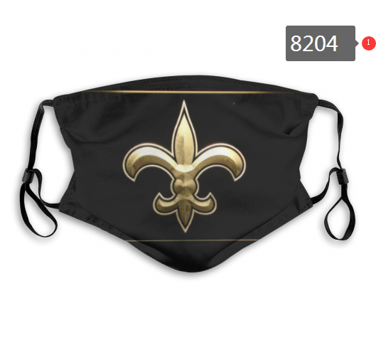 NFL 2020 New Orleans Saints #8 Dust mask with filter->nfl dust mask->Sports Accessory